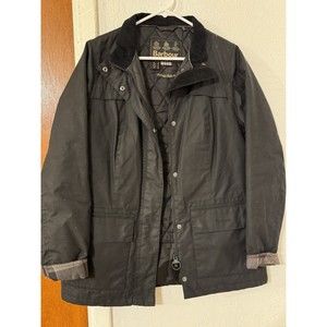 Women’s black Barbour Utility Jacket Size  8